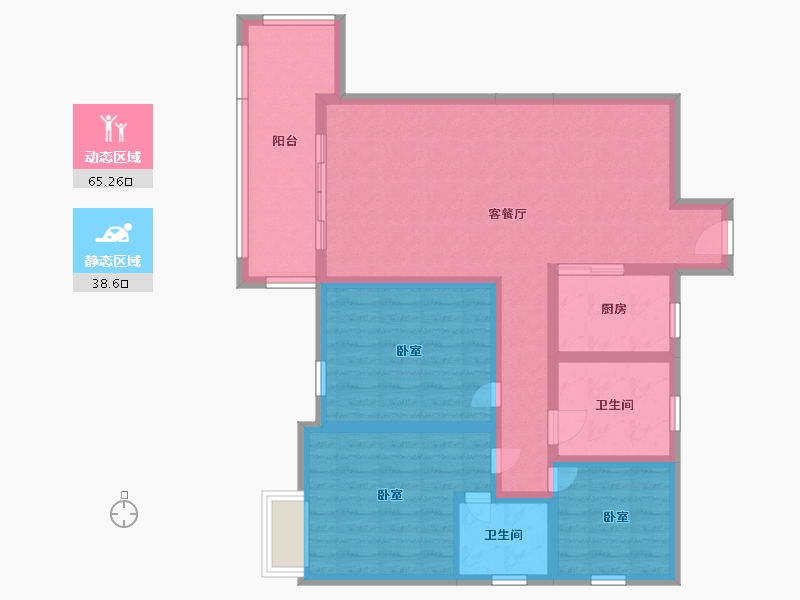 湖南省-邵阳市-汇菁国际-91.74-户型库-动静分区