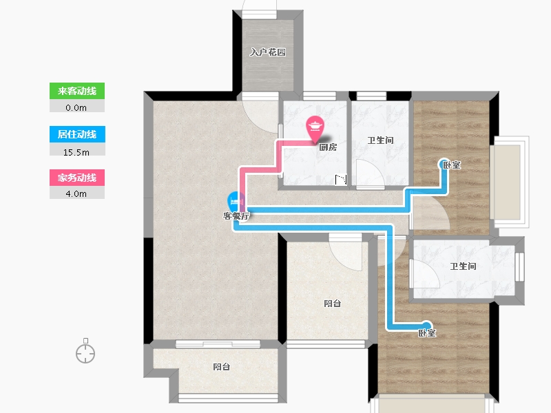 广东省-江门市-富力·南湖壹品-71.51-户型库-动静线