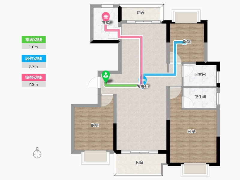 河南省-信阳市-京华苑-100.00-户型库-动静线