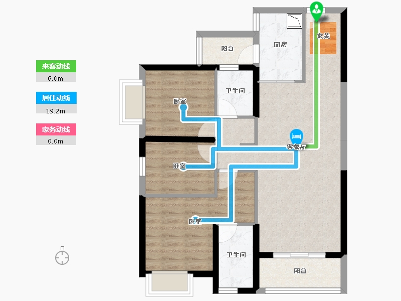 广东省-肇庆市-碧桂园龙熹山-79.72-户型库-动静线