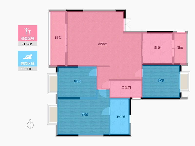 湖北省-武汉市-光谷创新天地-110.38-户型库-动静分区