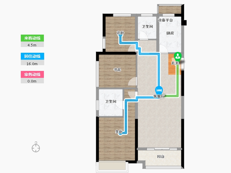 安徽省-宿州市-金皖御景兰庭-96.01-户型库-动静线