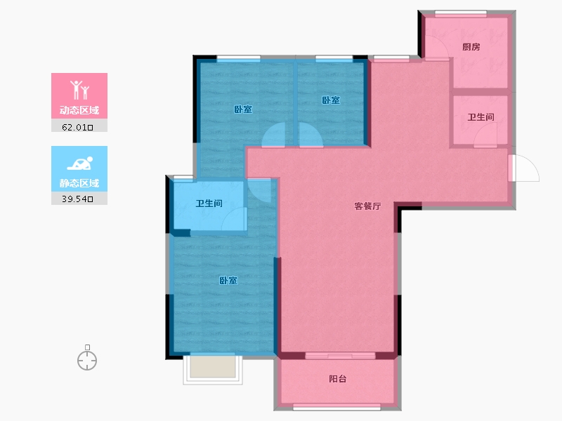 湖北省-黄石市-星秀江南-91.53-户型库-动静分区