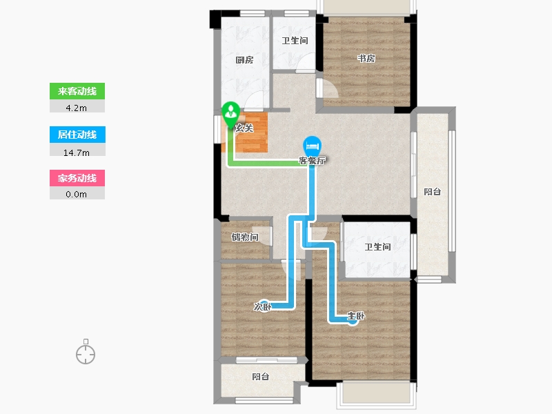 安徽省-宿州市-金皖御景兰庭-97.50-户型库-动静线