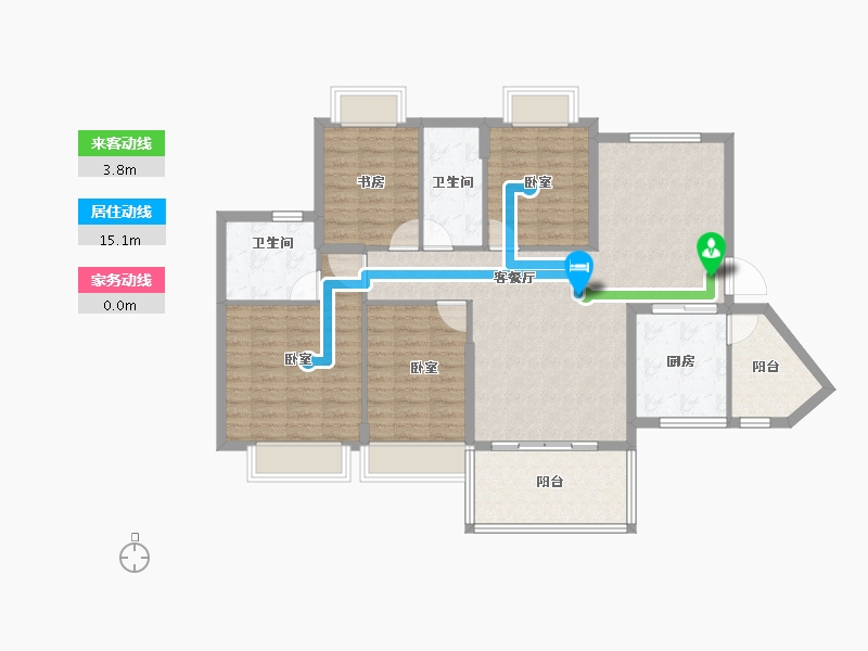 广东省-江门市-江门恒大悦珑湾-110.16-户型库-动静线