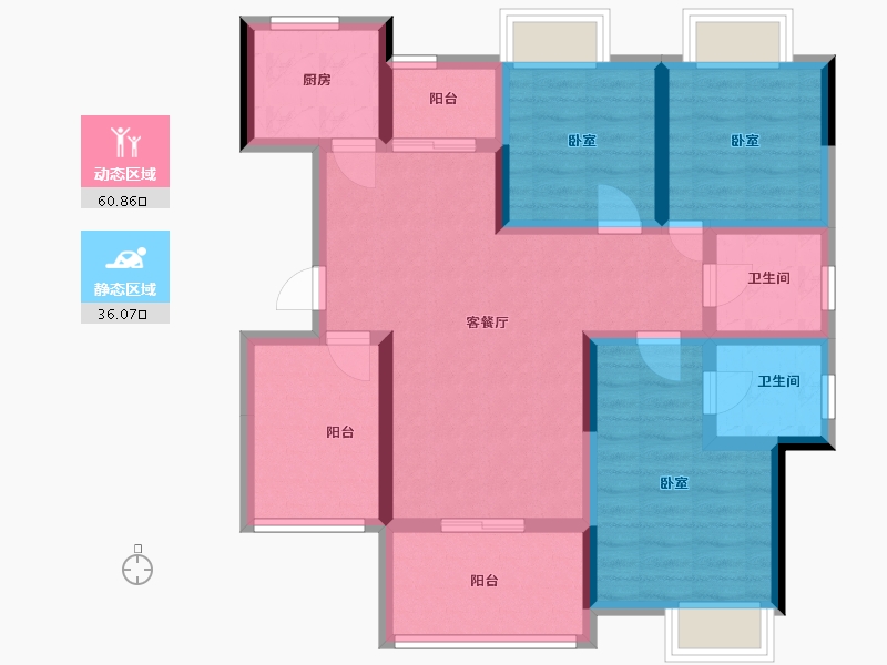 湖南省-株洲市-春藤公馆-84.77-户型库-动静分区