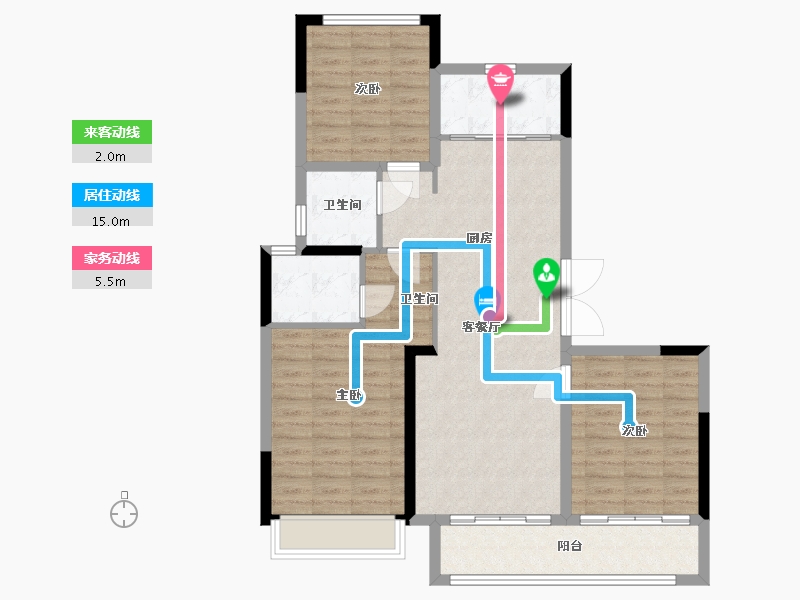 安徽省-蚌埠市-润志蘇州府-97.00-户型库-动静线