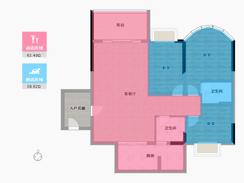 广东省-惠州市-好益康龙林上观-98.06-户型库-动静分区