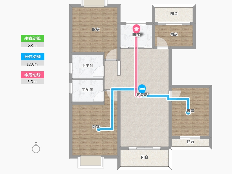 河南省-信阳市-怡景学苑-119.01-户型库-动静线