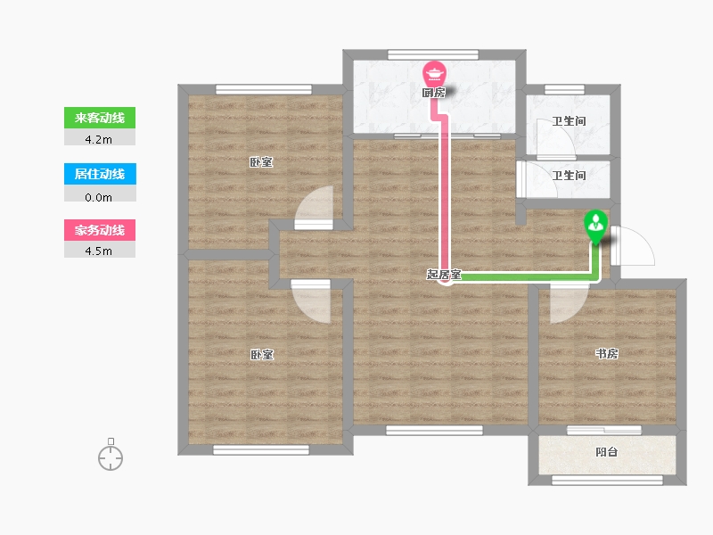 山东省-潍坊市-华洋和谐家园-87.01-户型库-动静线