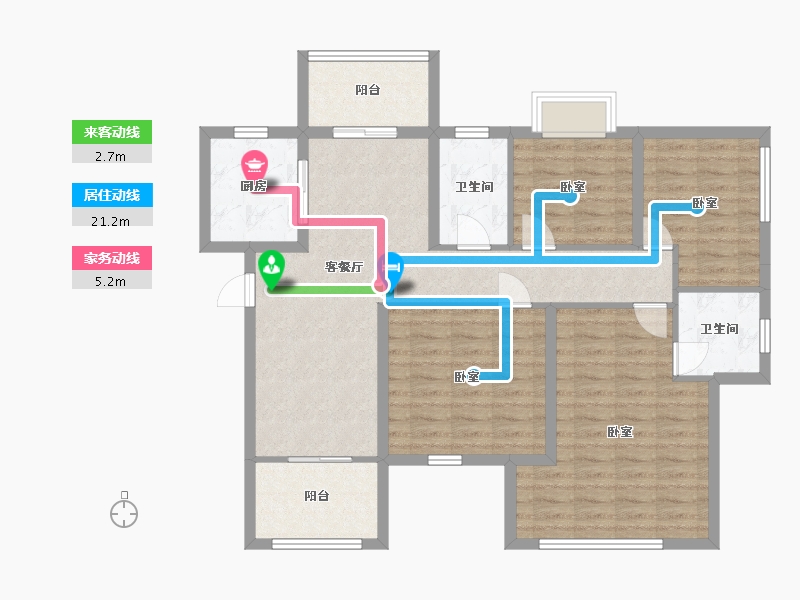 湖南省-株洲市-中天恒基春藤小镇-103.28-户型库-动静线