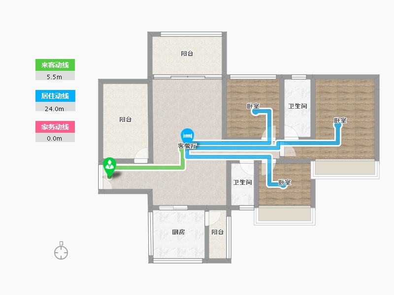 广东省-湛江市-威雅沿江半岛-104.15-户型库-动静线