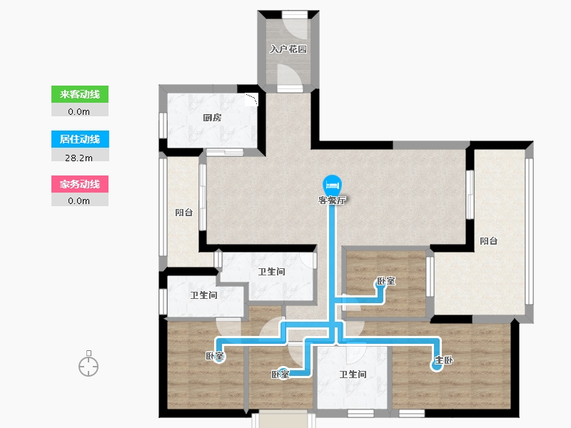 广东省-广州市-翡翠绿洲-91.76-户型库-动静线