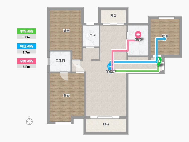 湖北省-武汉市-状元府-99.33-户型库-动静线