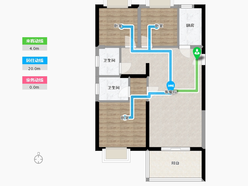 湖北省-武汉市-开来·都市丰景-77.37-户型库-动静线