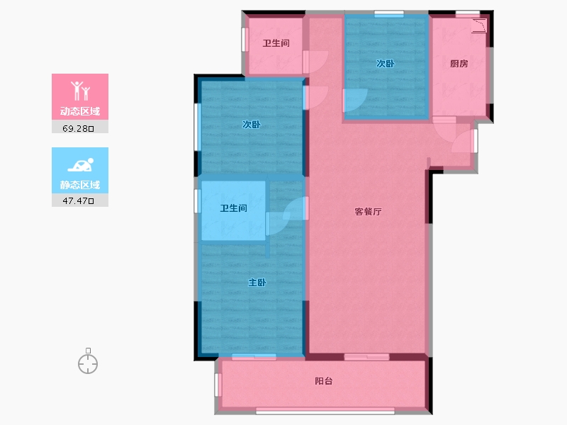 河南省-开封市-郑开森林半岛11期-104.00-户型库-动静分区