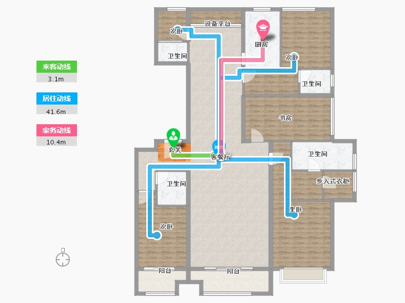 山东省-枣庄市-北大洋楼公馆-198.00-户型库-动静线