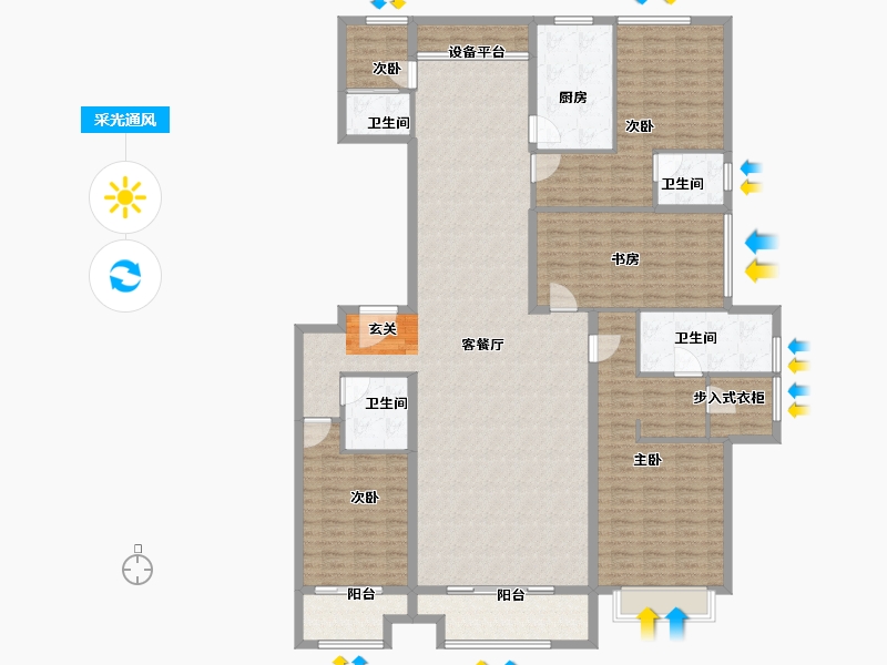 山东省-枣庄市-北大洋楼公馆-198.00-户型库-采光通风