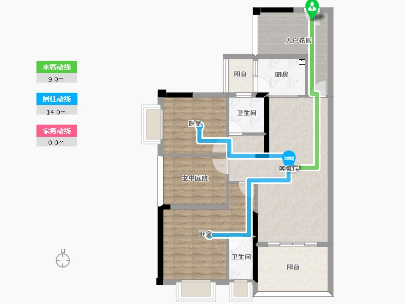 广东省-惠州市-天润嘉园-91.55-户型库-动静线