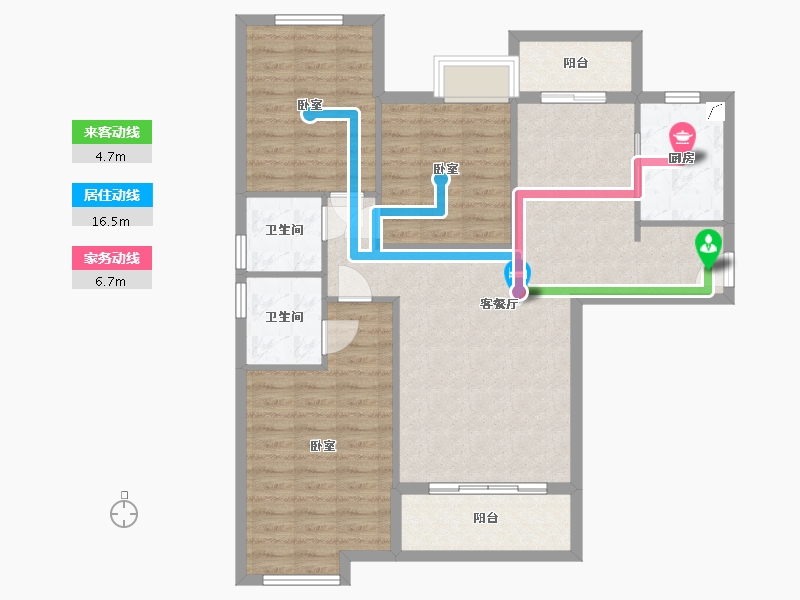 湖北省-武汉市-状元府-98.51-户型库-动静线