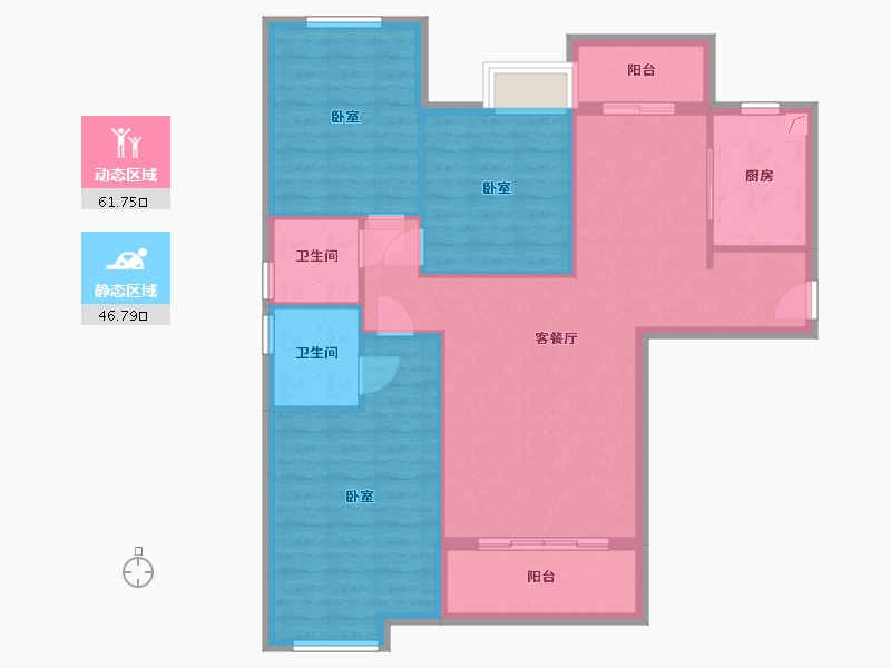 湖北省-武汉市-状元府-98.51-户型库-动静分区