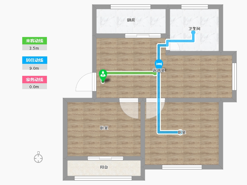 山东省-潍坊市-华洋和谐家园-70.00-户型库-动静线