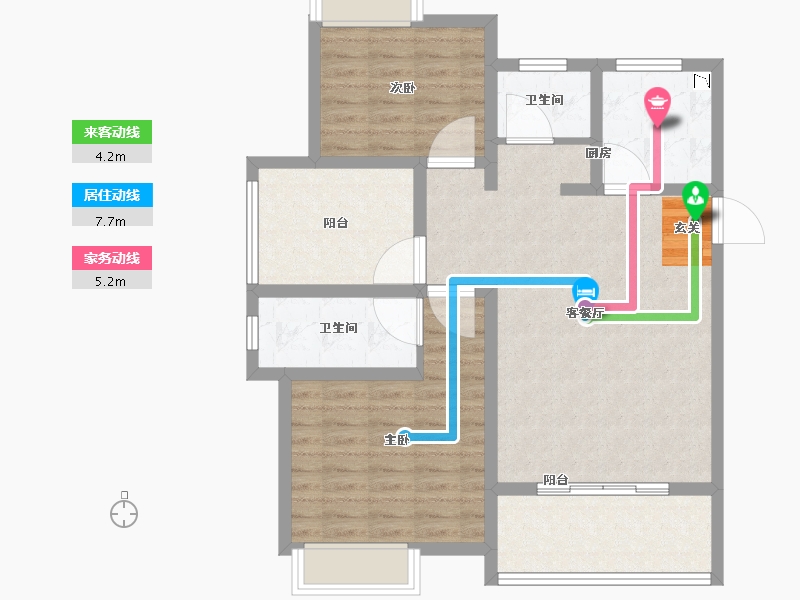 山东省-枣庄市-中坚1878-88.01-户型库-动静线