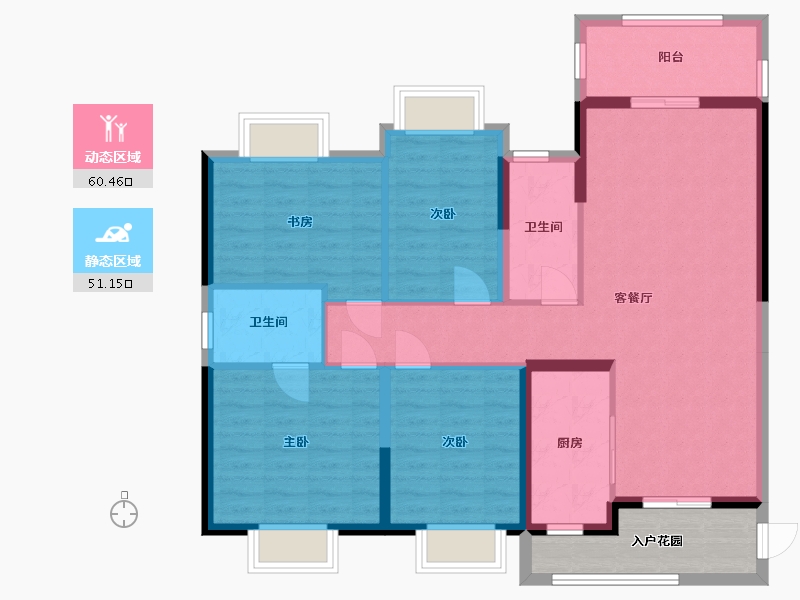 广东省-阳江市-万山天璟-106.81-户型库-动静分区