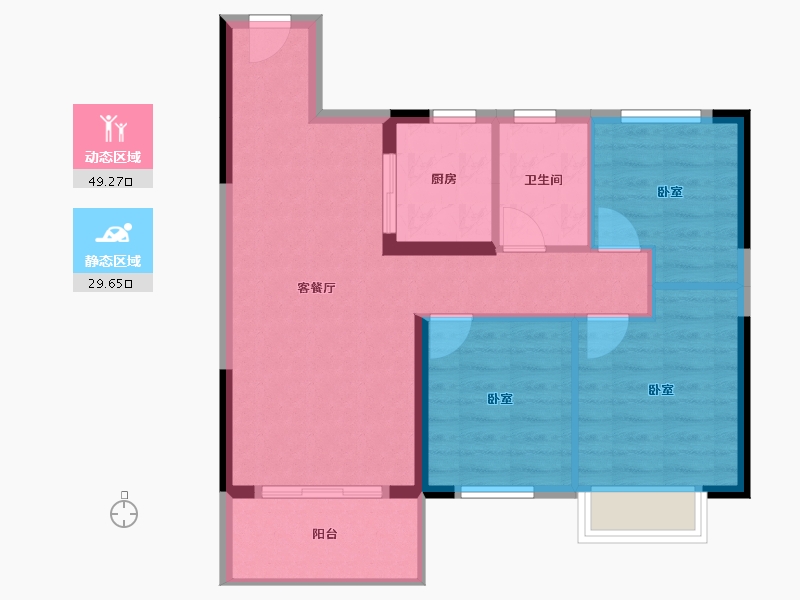 湖北省-武汉市-车都春台里-71.08-户型库-动静分区