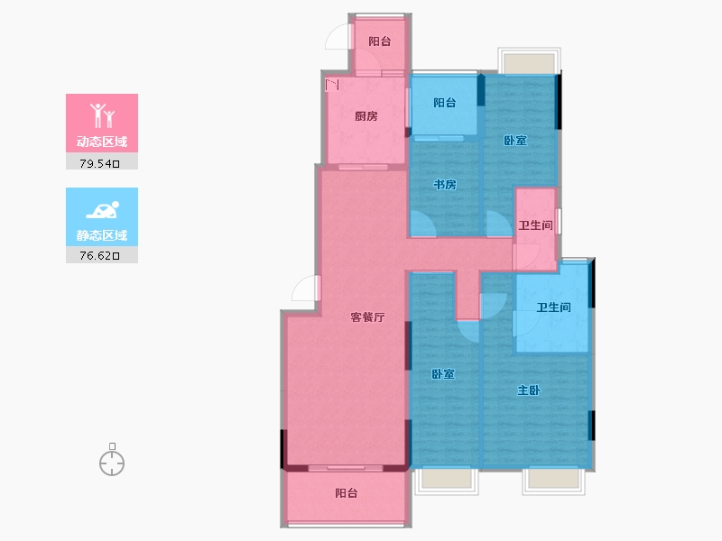 广东省-广州市-翡翠绿洲-142.01-户型库-动静分区