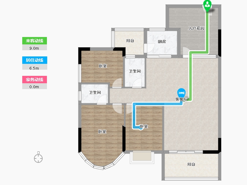 广东省-惠州市-好益康龙林上观-119.30-户型库-动静线