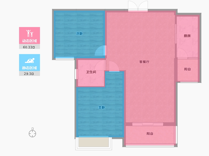 安徽省-蚌埠市-通成紫都顺苑-81.29-户型库-动静分区