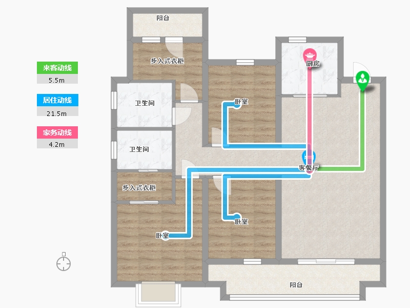 湖南省-邵阳市-邵阳中梁北城首府-103.10-户型库-动静线