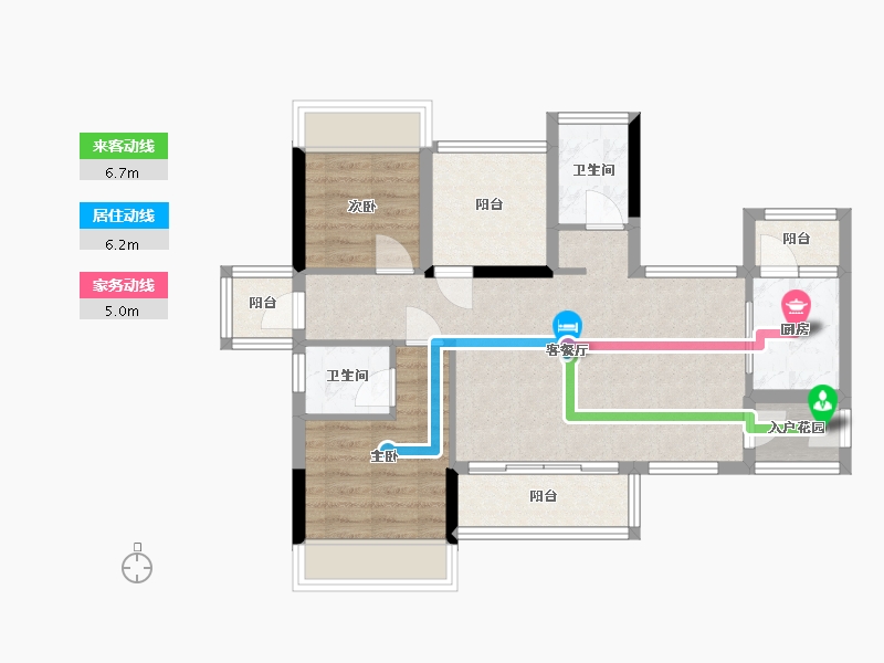 广东省-肇庆市-鼎湖春天-71.36-户型库-动静线