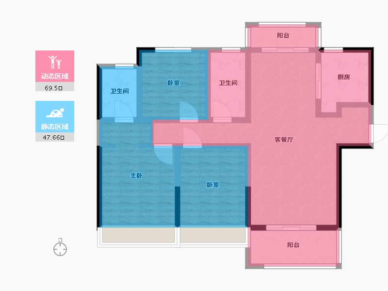 河南省-许昌市-怡和华府-104.00-户型库-动静分区