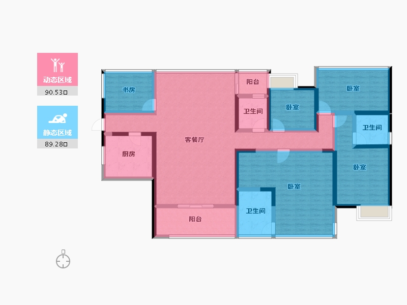 湖北省-黄冈市-蕲春府-159.80-户型库-动静分区