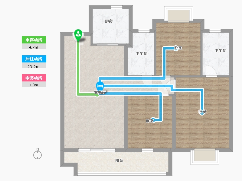 湖南省-邵阳市-邵阳中梁北城首府-93.77-户型库-动静线