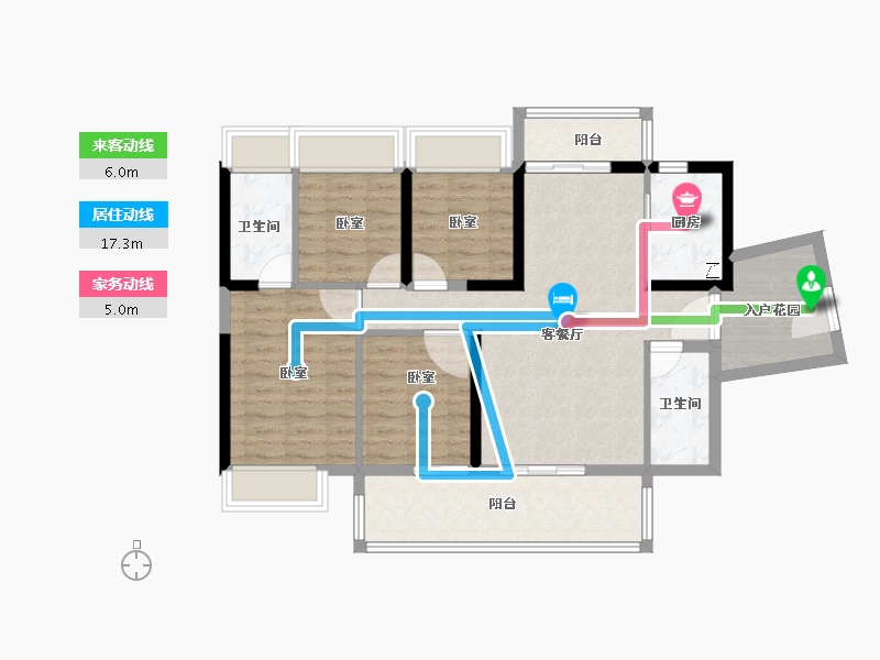 广东省-江门市-新会富力英皇金禧花园-94.29-户型库-动静线