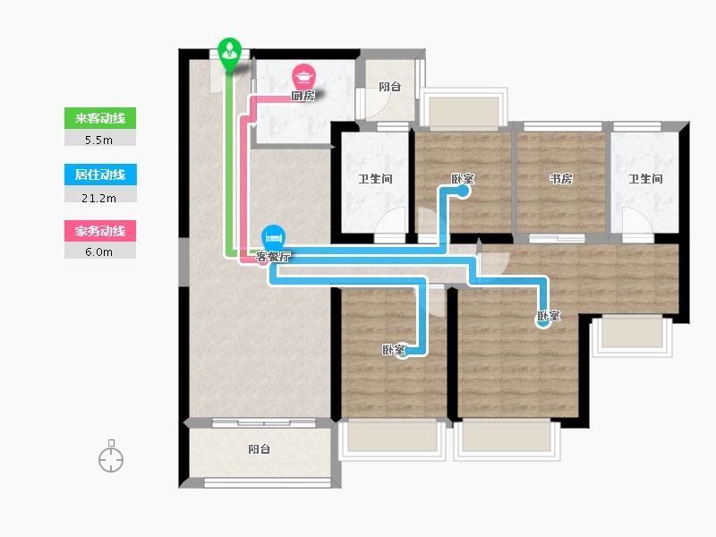 广东省-珠海市-龙光·玖龙湾-91.10-户型库-动静线