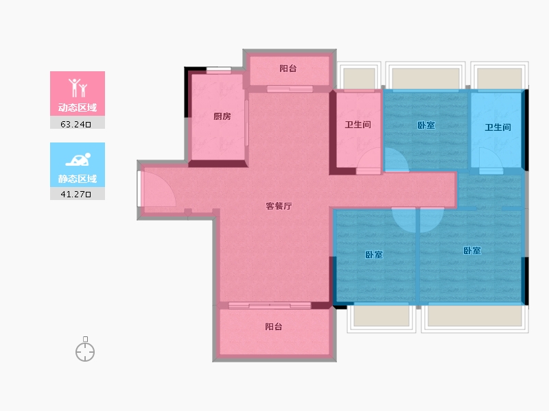 广东省-湛江市-湛江华发新城-93.54-户型库-动静分区