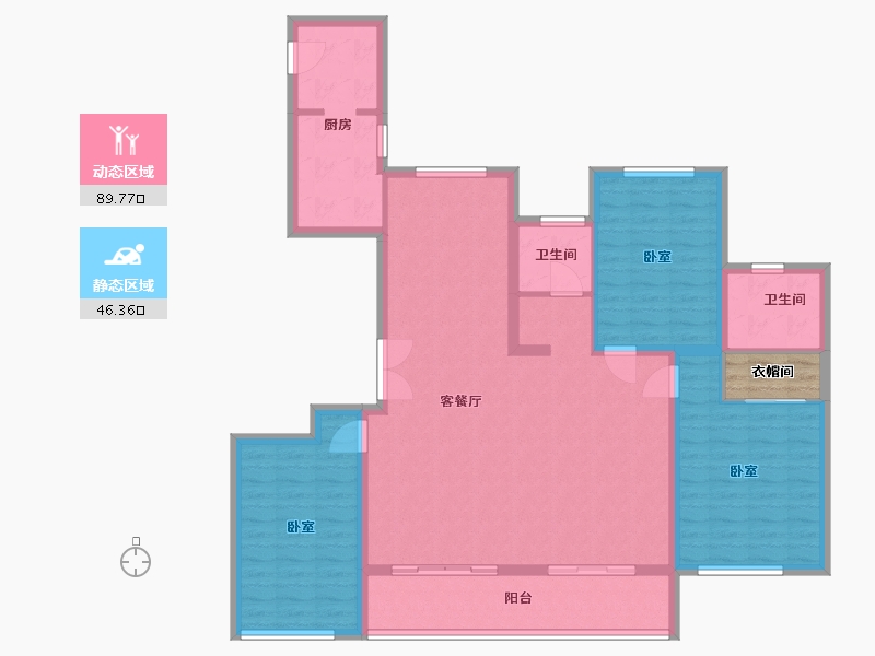 浙江省-温州市-海悦城钰园-125.99-户型库-动静分区