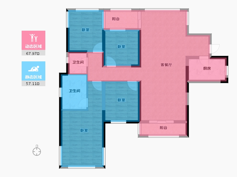 湖北省-黄冈市-蕲春府-111.26-户型库-动静分区