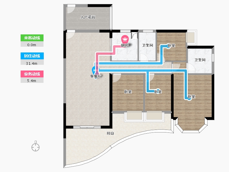 广东省-惠州市-隆生东湖9区-146.44-户型库-动静线