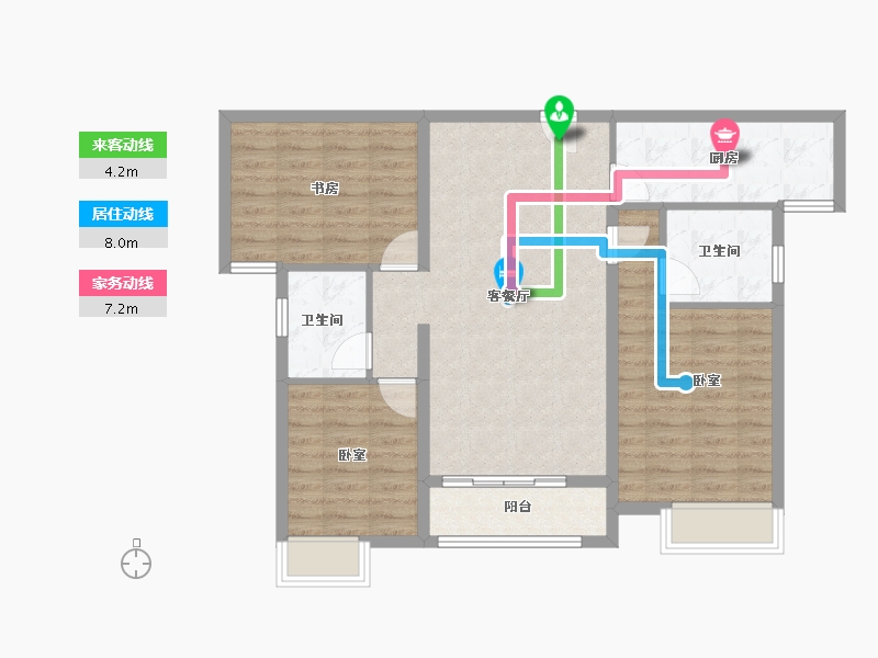 湖北省-黄冈市-山城都市-88.34-户型库-动静线