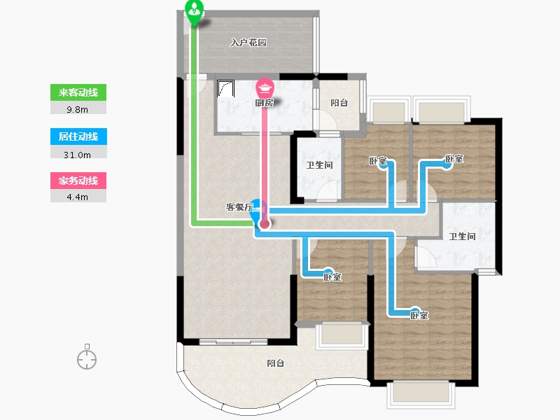 广东省-惠州市-隆生东湖9区-128.21-户型库-动静线