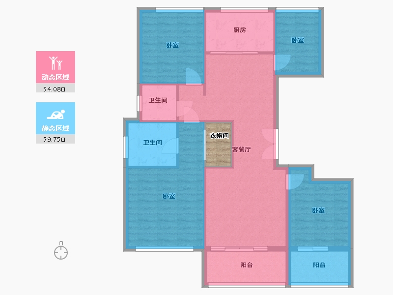 浙江省-温州市-海悦城钰园-106.00-户型库-动静分区