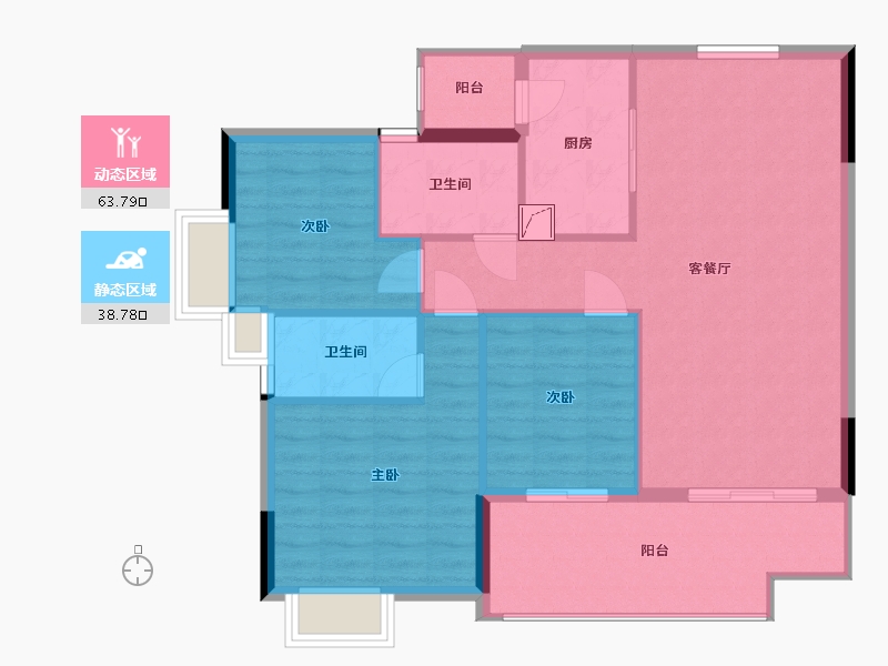 广东省-惠州市-富力南昆山温泉养生谷-93.80-户型库-动静分区