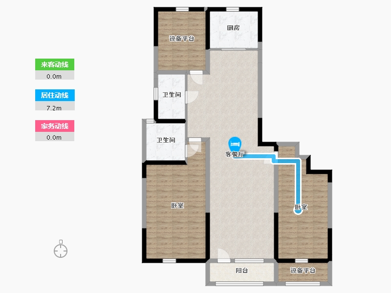 宁夏回族自治区-银川市-金宇·凤徕湾-128.91-户型库-动静线