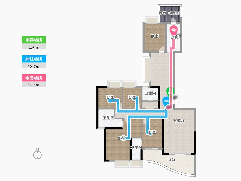 广东省-惠州市-隆生东湖9区-159.52-户型库-动静线