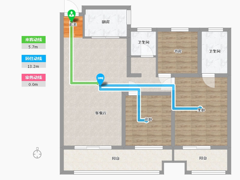 安徽省-蚌埠市-煜华里-94.01-户型库-动静线